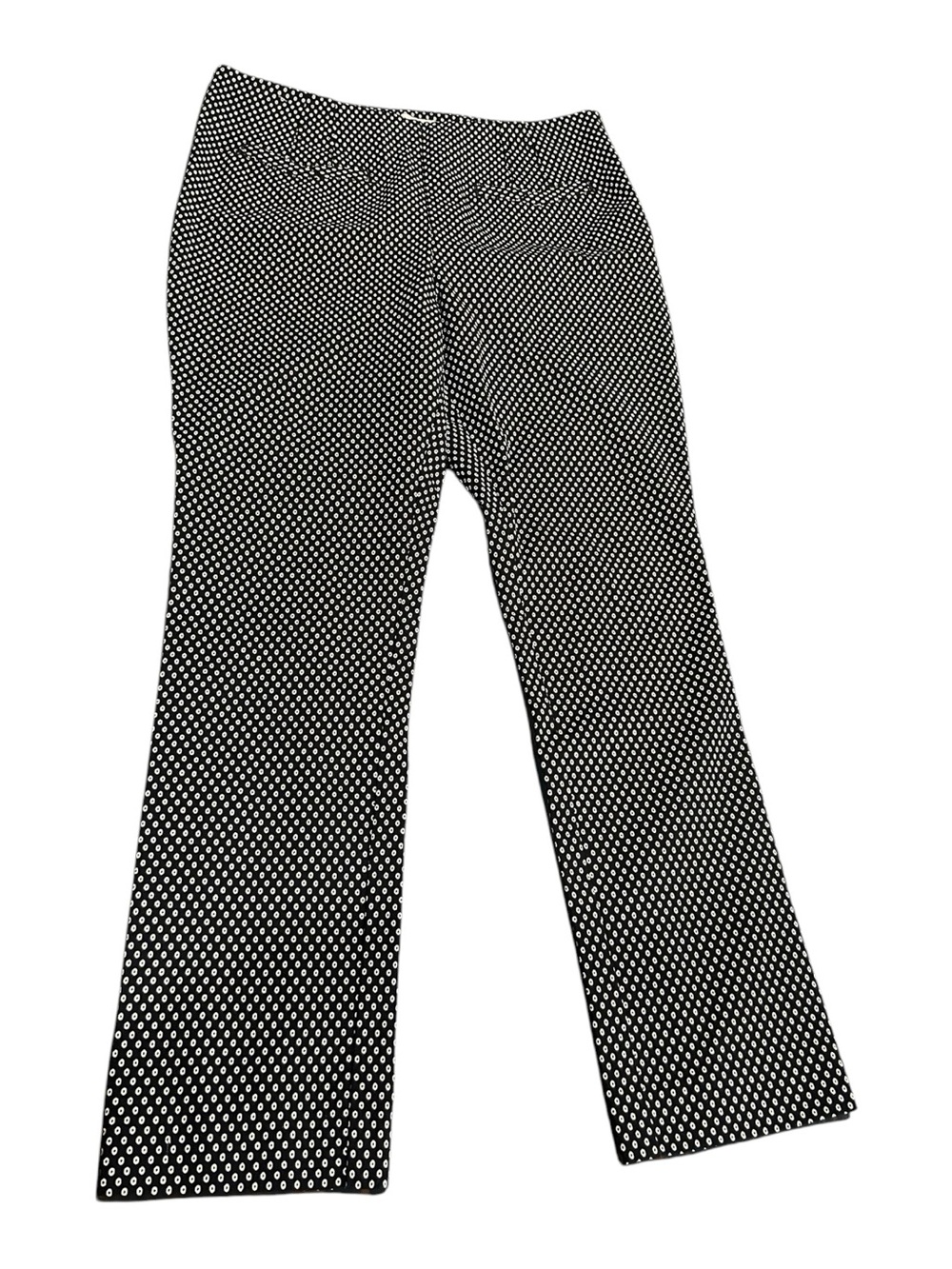 Anthropologie Black and White Patterned Stretchy Pants Size 8